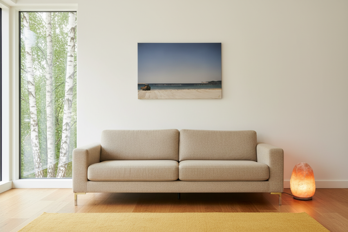 Before the Season Canvas — Nordic with Salt Lamp