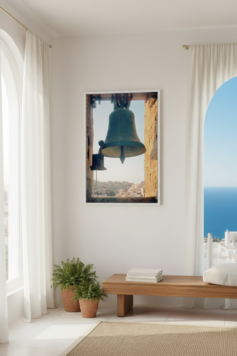 Bell Tower Canvas — Mediterranean sea view apartment