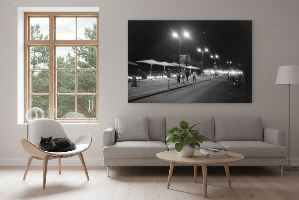 The Promenade — Nordic Apartment with Black Cat