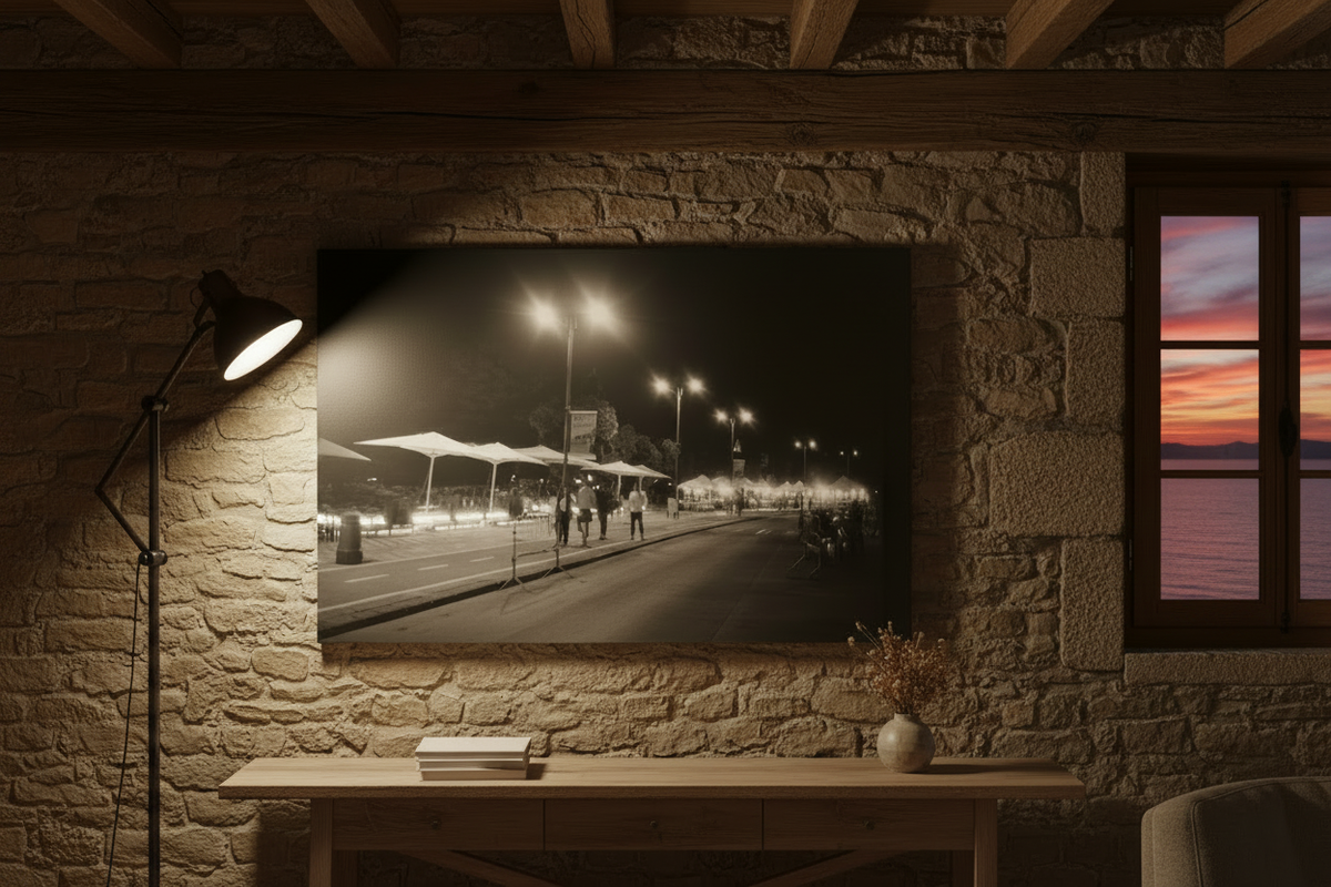The Promenade — Northern Spain with Table Lamp
